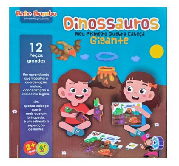 Meu Primeiro Quebra-cabeça Gigante Dinossauros - Bate Bumbo