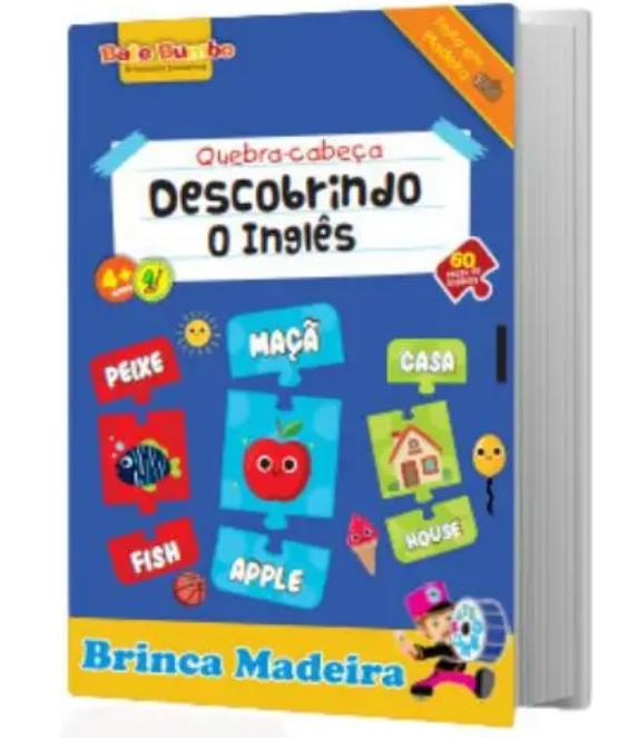 Quebra Cabeça Descobrindo o Inglês - Bate Bumbo