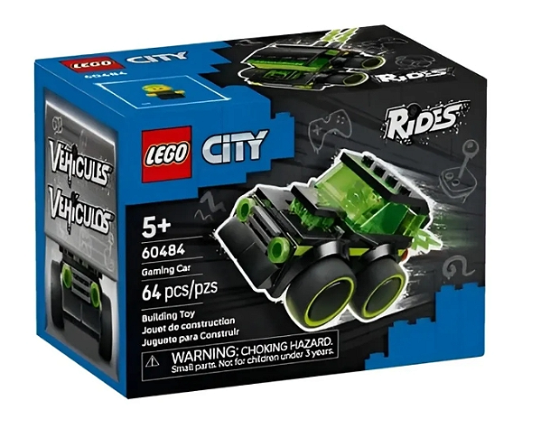 LEGO City - Carro de Corrida de Videogames - 64 Peças - 60484
