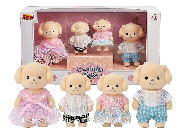 Casinha Feliz Família Cachorro