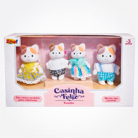 Casinha Feliz Família Gato