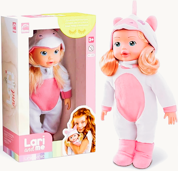 BONECA LARI AND ME UNICORNIO 34CM ROMA