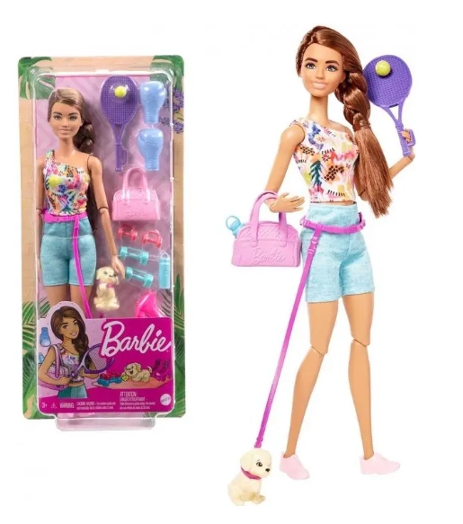 Barbie Articulada Bem Estar Dia De Spa Beach Tennis Hkt91