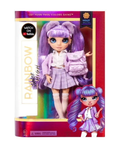 Boneca Articulada com Acessórios - Rainbow High - Violet Willow - Mga