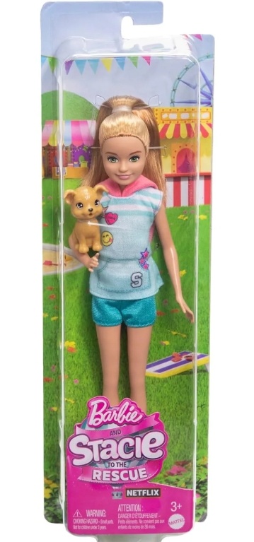 Boneca Barbie Stacie com Cachorro de Estimação