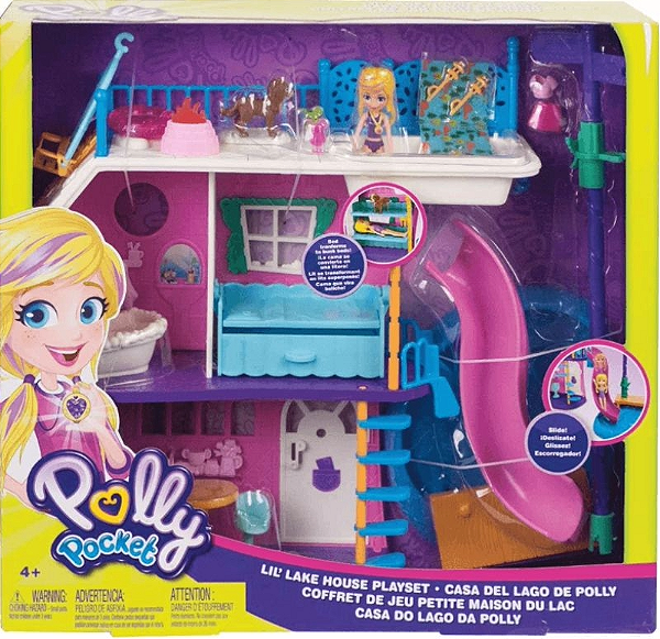 Polly Pocket! Casa do Lago da Polly Mattel