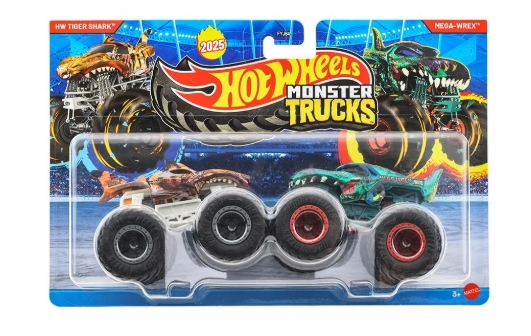 Pack 2 Monster Trucks Hot wheels - Tiger Shark Vs Mega Wrex