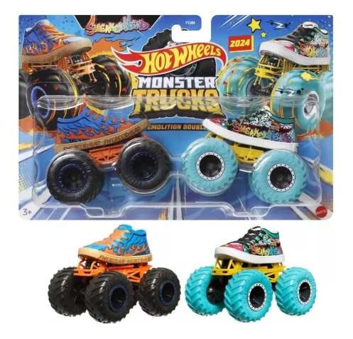 Hot Wheels Monster Truck Pack Com 2 Carrinhos - Sneakerhead