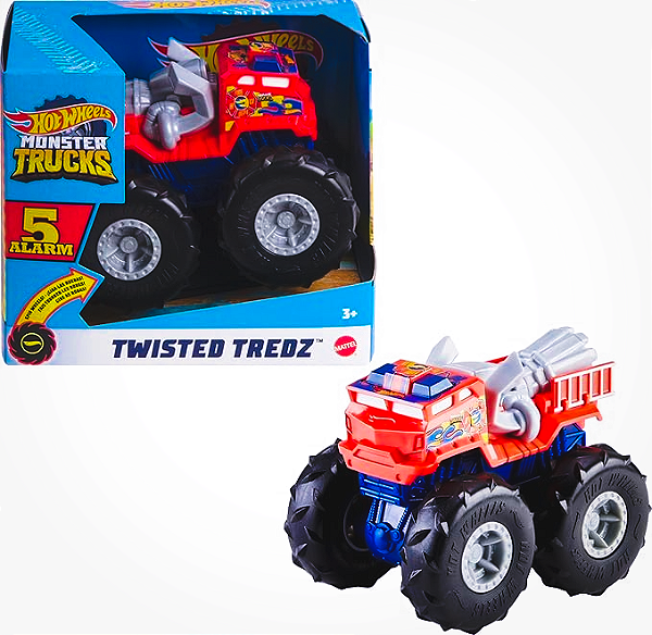 Hot Wheels Veículo Monster Trucks Pneus de Todo Terreno 5 Alarm Mattel GVK41