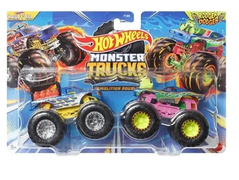 Hot Wheels Monster Trucks Pickup Haul Y All Vs Rodger Dodger