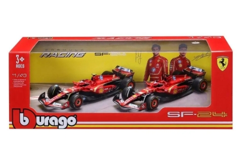 Pack 2 Carros Formula 1 Ferrari Sf 24 Burago