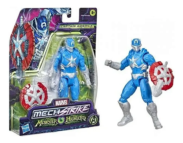 Marvel Monster Hunters Mech Strike Hasbro Capitão America