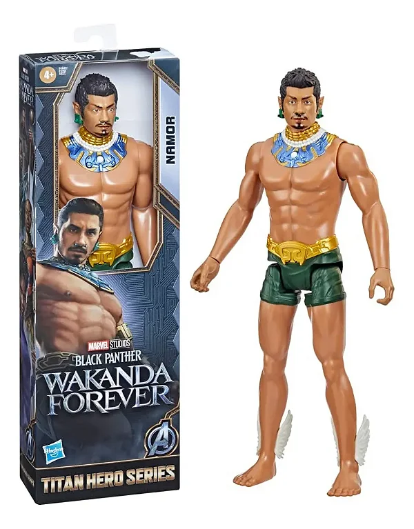 Boneco Titan Hero Hasbro Wakanda Forever - Namor