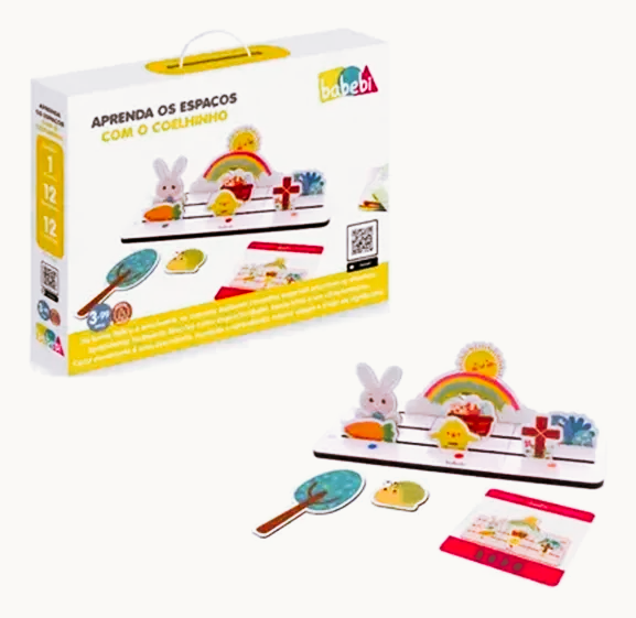 Brinquedo Educativo Aprenda Os Espaços Com O Coelhinho