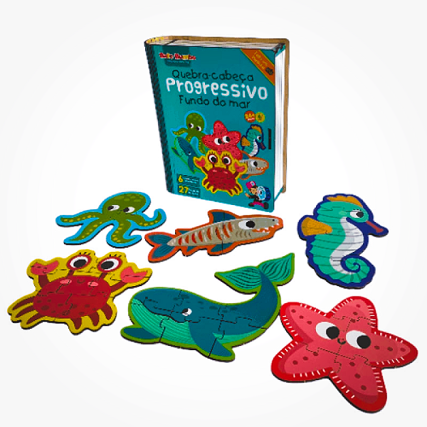 Quebra-Cabeça Progressivo - Fundo do Mar da Bate Bumbo