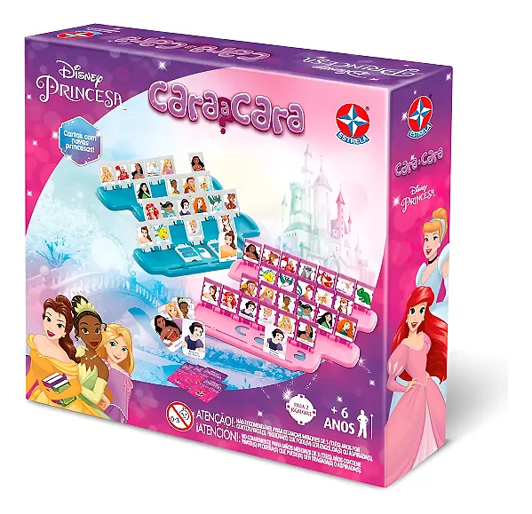 Jogo Cara A Cara Princesas Disney Multicor Estrela