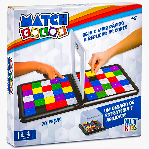 Jogo Match Color Estratégico 70 Peças - Multikids