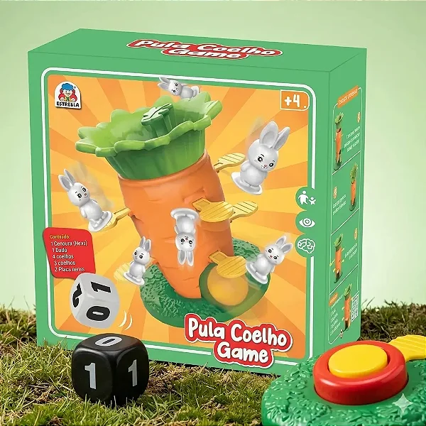 Jogo Pula Coelho Game - Brinquedo Divertido Braskit