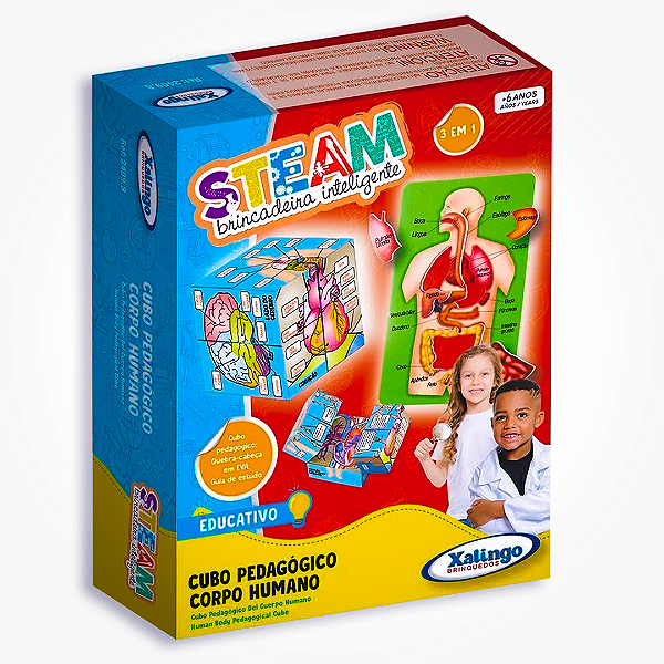 Steam Quebra-Cabeça Interactive Play Corpo Humano Xalingo
