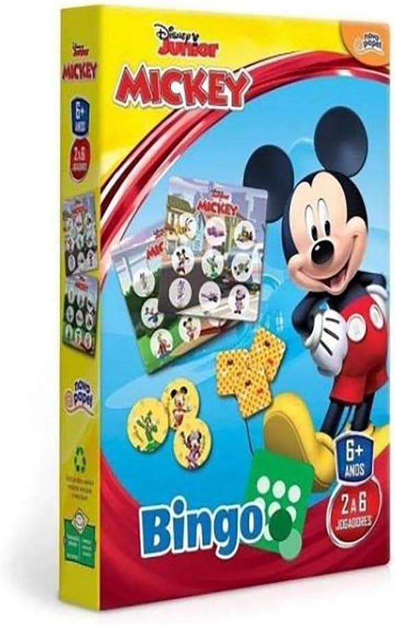 Jogo de Bingo Infantil - Disney Junior - Mickey - Toyster