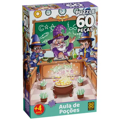 Quebra-cabeça 60 peças Aula de Poções - Grow