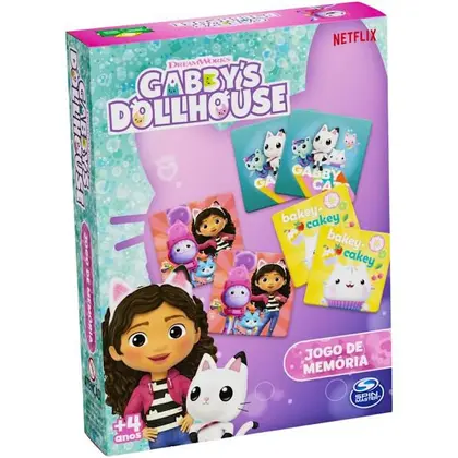 Jogo Da Memoria Infantil Gabby's Dollhouse Grow