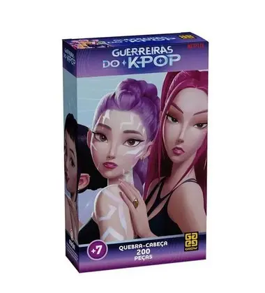 Quebra cabeça 200 pcs - guerreiras do k-pop - grow