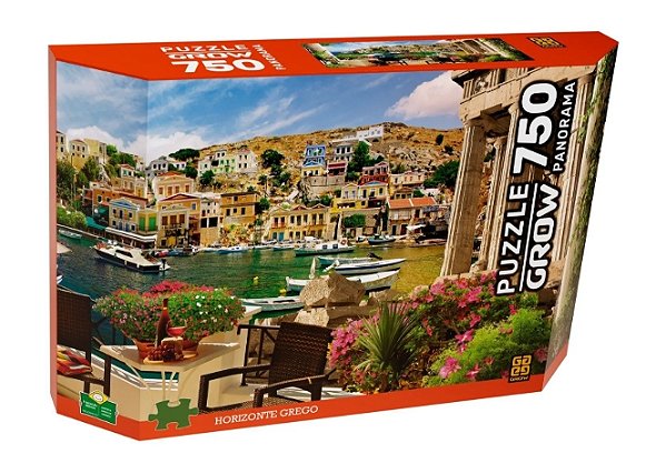 Puzzle Grow Panorama Horizonte Grego - 750 Peças