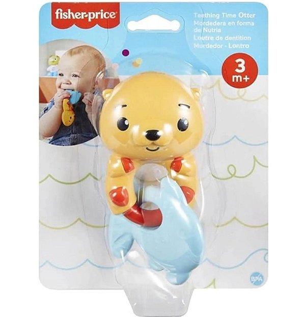 Fisher Price Chocalho Safari e Mordedor Lontra - Mattel