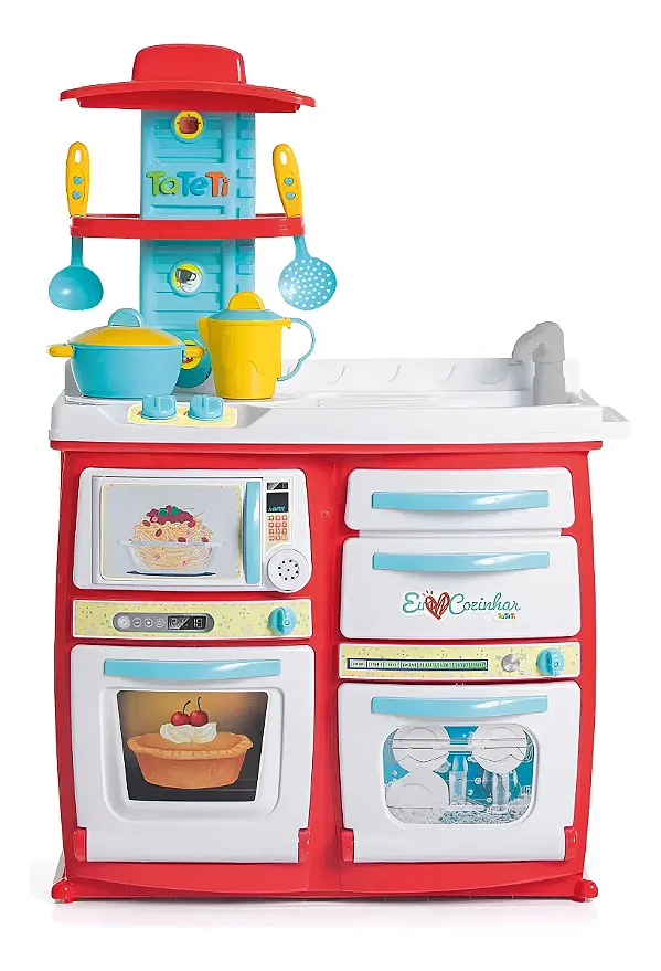 Brinquedo Cozinha Tateti Buona Cozinha Colorida