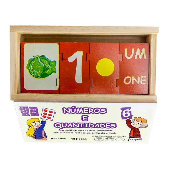 Jogo Números e Quantidades BrinqMutti