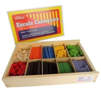 Escala Cuisenaire Colorida-294 Peças-Carimbras