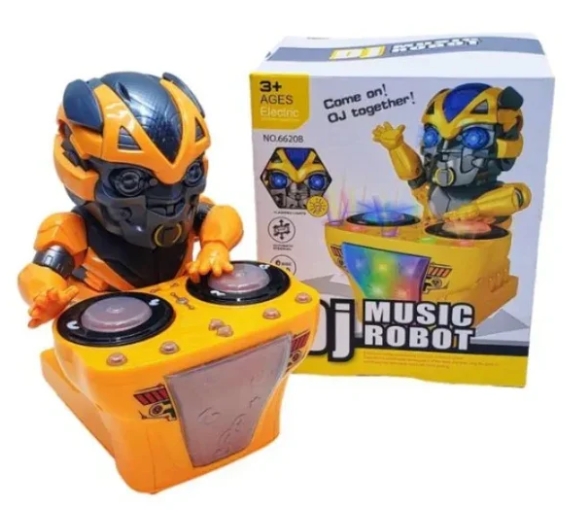 DJ Robô Brinquedo com Música e Luz