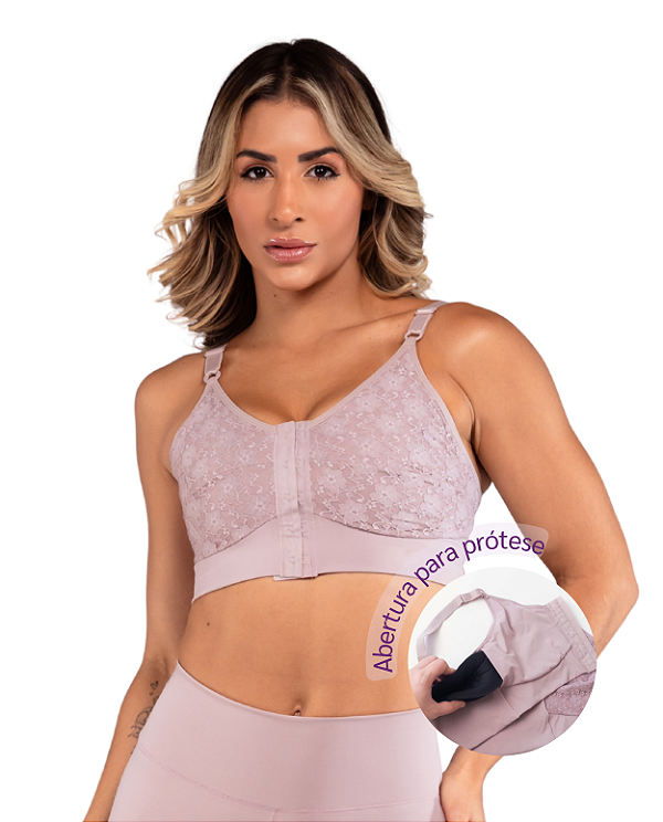 SUTIÃ BIOEMANA C/ ABERTURA PARA PRÓTESE