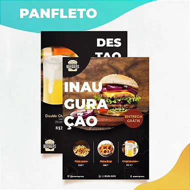 Panfletos 10x14 A6 Frente e Verso