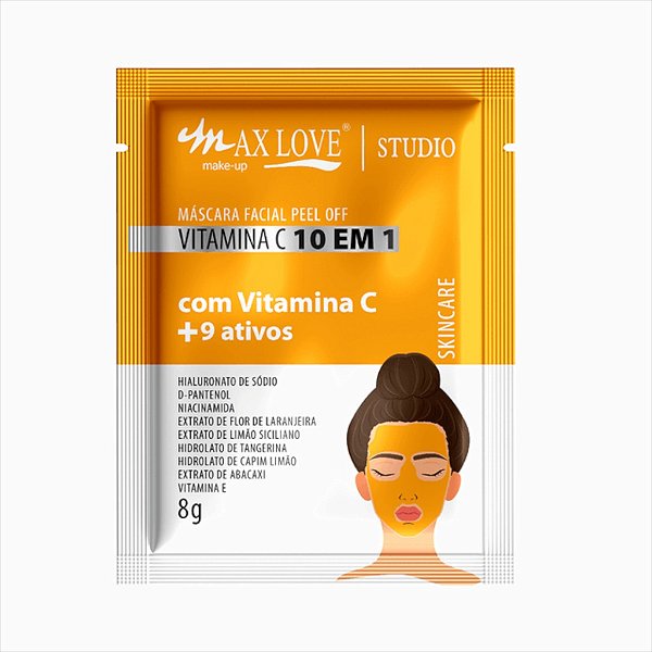 Mascara Facial Sache Vitamina C 10 em 1 - Max Love