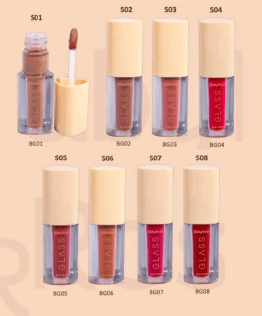 Batom Liquido Velvety Glass- Ruby Rose