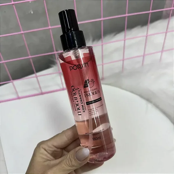 Body Splash Poran- Morango com Chantily