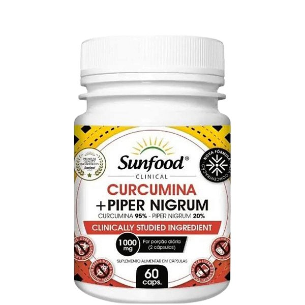 Cúrcuma + Pimenta Negra curcumina 95% + Piper Nigrum
