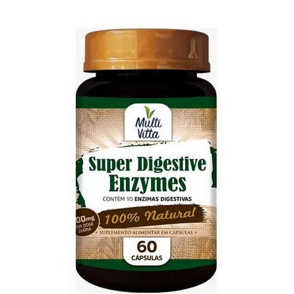 Super Digestive Enzymes 60 Cáps- MULTIVITTA