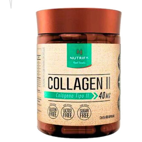 Colágeno Tipo 2 - 40mg - 60caps - Nutrify