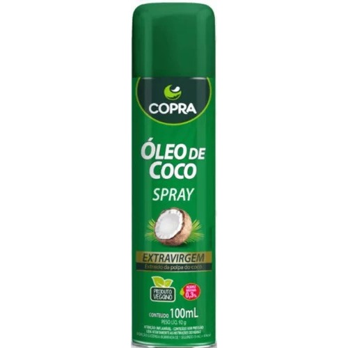 Óleo de Coco Extra Virgem em Spray 100ml sem Glúten