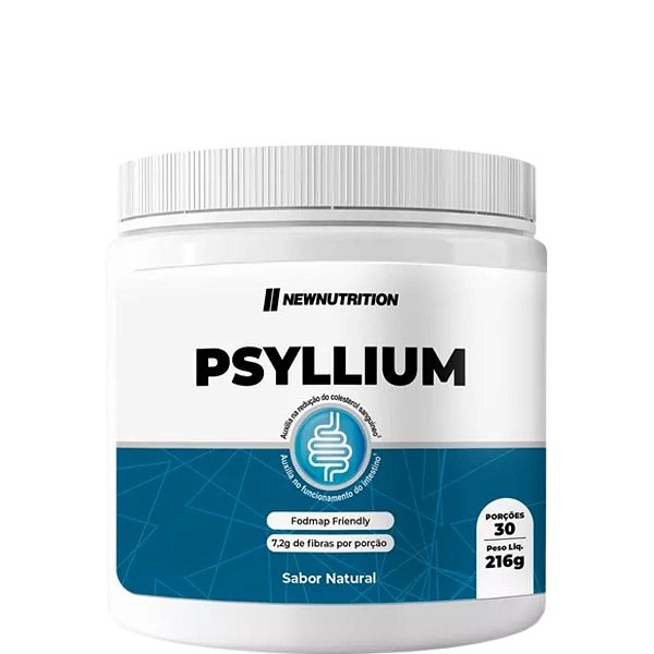 Psyllium 216g Newnutrition Fibras Funcionais