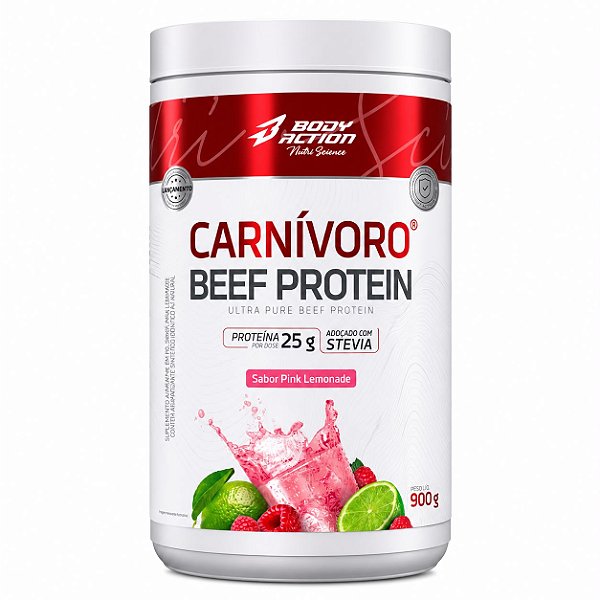 Carnívoro Beef Protein sabor Pink Lemonade  900g Bodyaction