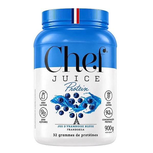 Chef Juice Protein sabor Framboesa 900 gramas Chef Whey