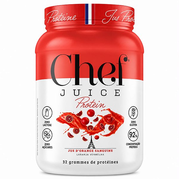 Chef Juice Protein sabor Laranja Red 900 gramas Chef Whey