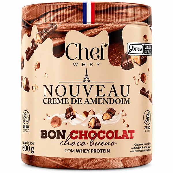 Creme de Amendoim Choco Bueno 600g - Chef Whey