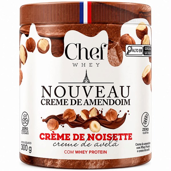 Creme de Amendoim Creme de Avela  600g - Chef Whey