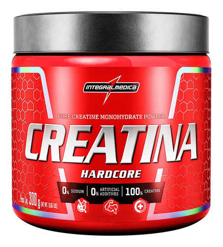Creatina Monohidratada 100% - 300g Integralmedica Sabor Neutro