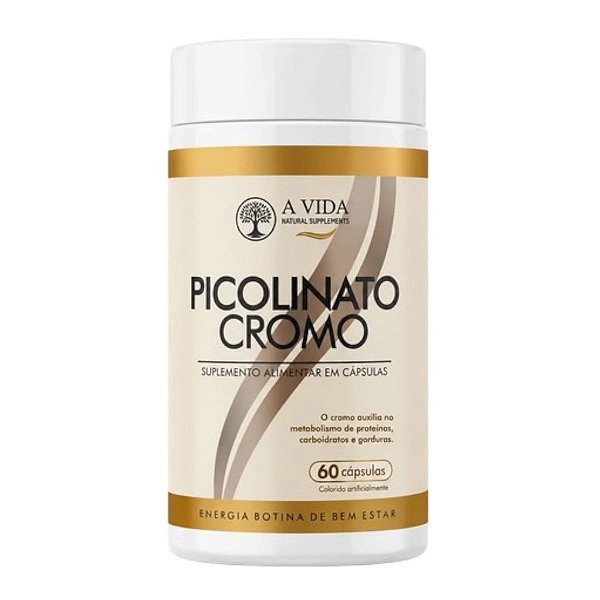 Picolinato De Cromo A Vida Natural 60 Cápsulas Neutro